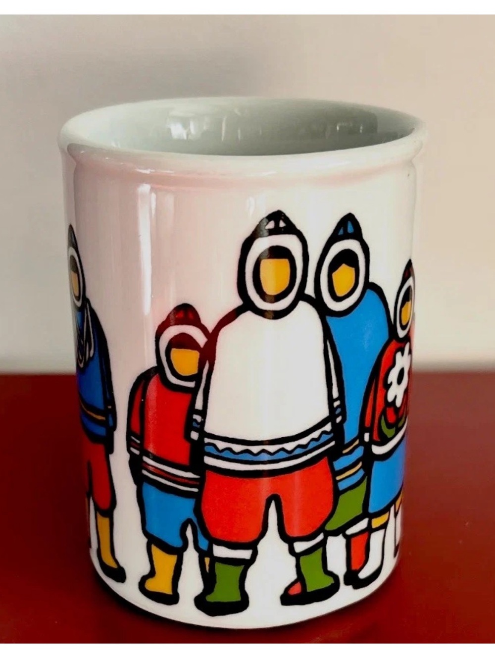 Marc Tetro Canadian Indigenous Inuit Eskimo Characters In Winter Coffee Mug